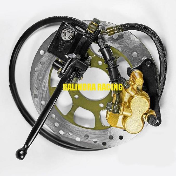 Rem cakram depan komplit Supra X 125 Karisma Fit New 1 Set 4 Lubang