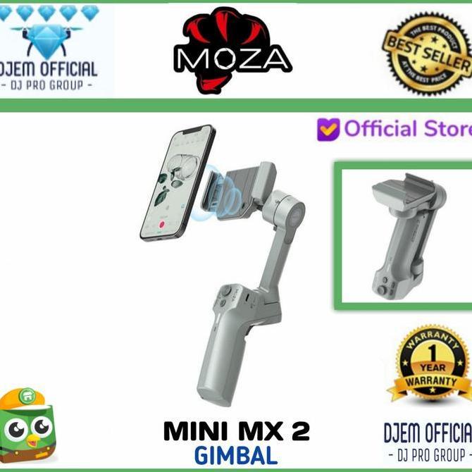 TERMURAH - MOZA MINI MX 2 3-Axis AI Gimbal Stabilizer HP Actioncam Moza Mini MX2