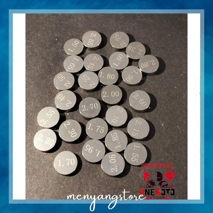 gr-8 SIM SHIM KLEP TAPPET 1 BIJI UKURAN 150 155 160 165 170 175 180 185 190 195 200 205 210 215 220 