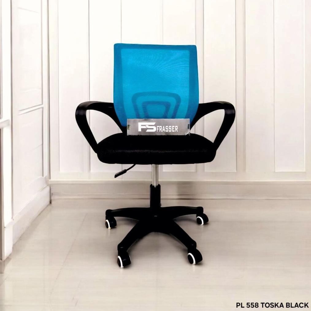 Kursi Kantor Direktur  Kursi Belajar Kursi Kerja Kursi Cafe Kursi Kantor Putih Ergonomis KRSKT 08