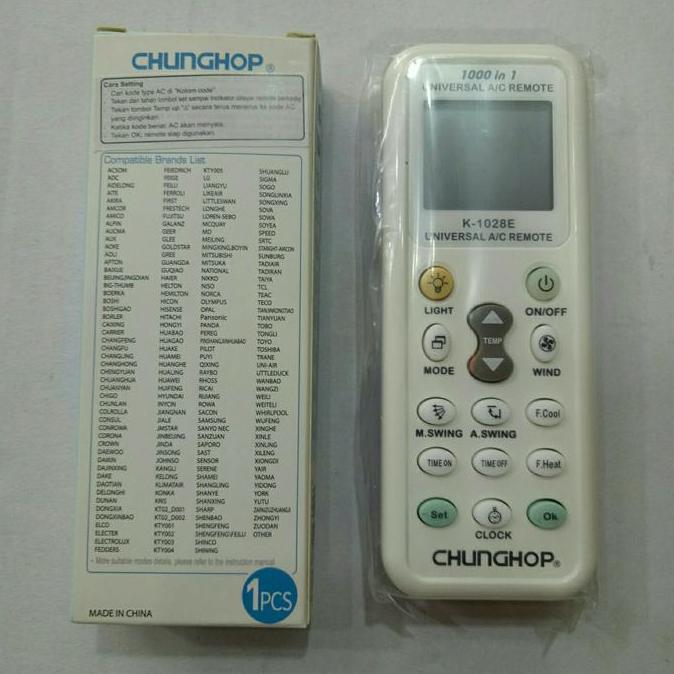 DB52 - Remote Universal A/C CHUNGHOP K-1028E