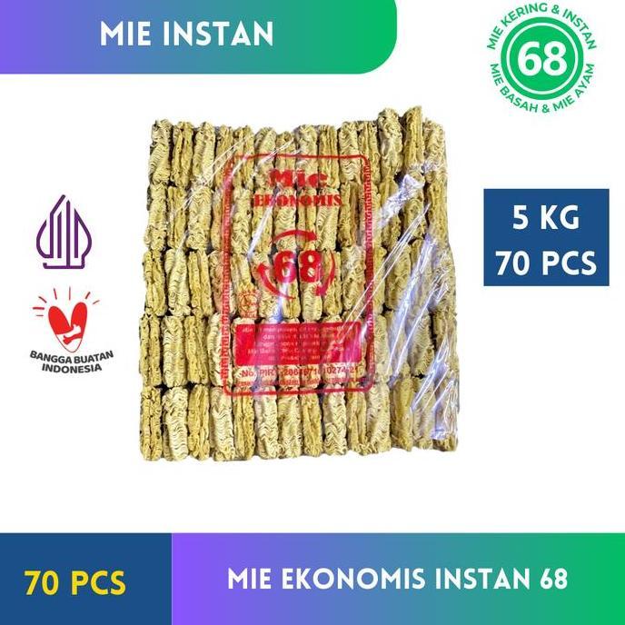 Mie Instan 68  70 Pcs Kemasan 5 Kg Mie Instan Mie Kering Mie Kiloan A1 Mie Goreng Mie Kuah