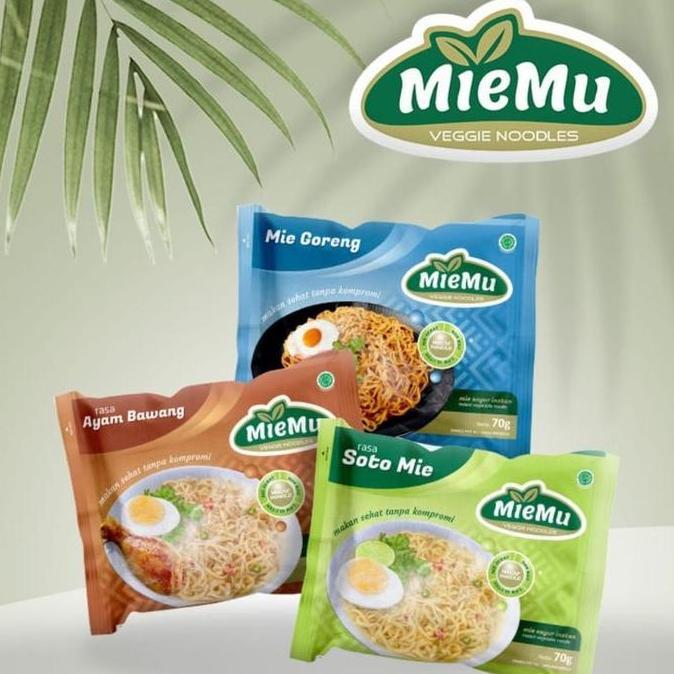 Miemu | 1 Kardus | Mie Sayur | Mie Sehat | Mie Diet | Mie Vegan | Free Gluten | 70G | 1 Kardus - Isi