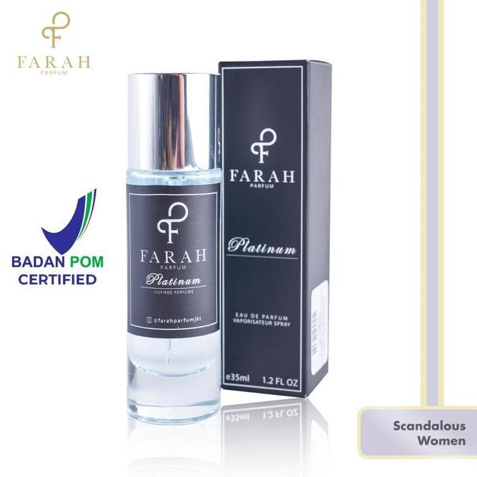 Farah Parfum Scandalous Women - Platinum - Parfum Wanita