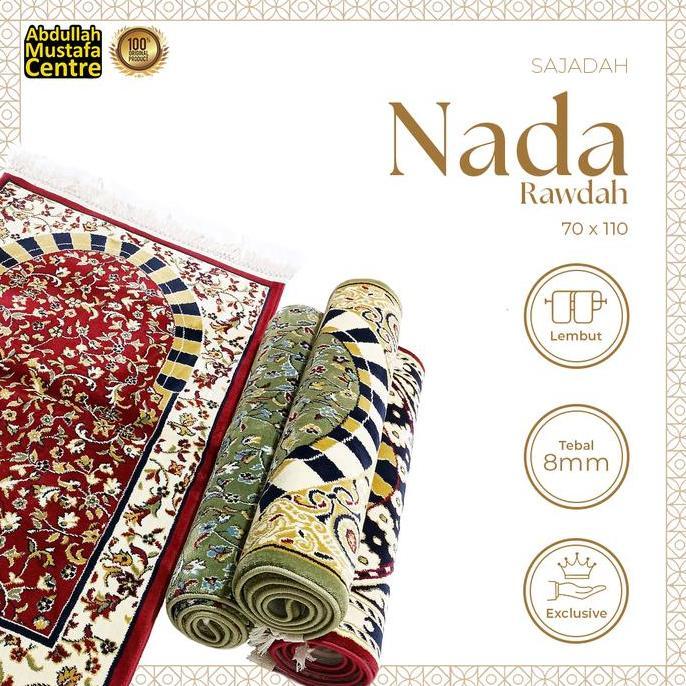 Sajadah Imam Masjid Tebal Dan Nyaman Tebal 8Mm Ukuran 70X110 Cm Nada Rawdah Madinah Original + Box -