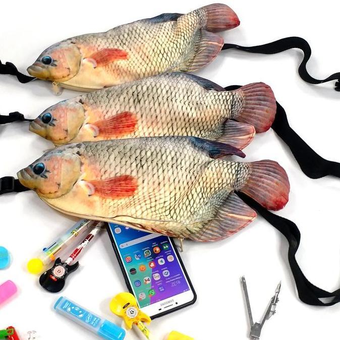 Tas Selempang Punggung Dada Ikan Gurame Gurami Untuk Travel Canvas Tas Buckle Bumbag