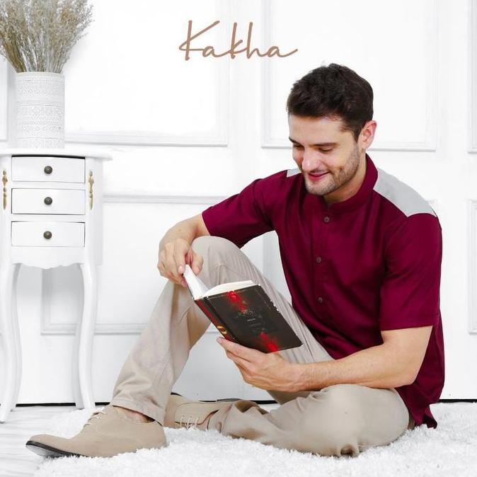 Kakha- Raya Series (Maroon) - Sarimbit Keluarga muslim