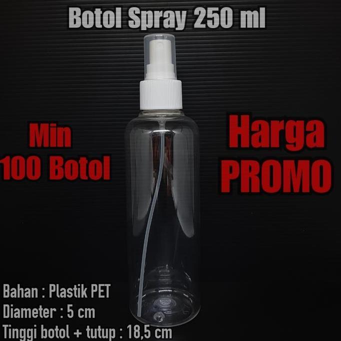Botol Spray 250 ml / Botol 250ml spray / botol spray 250 ml PROMO isi 100 pcs