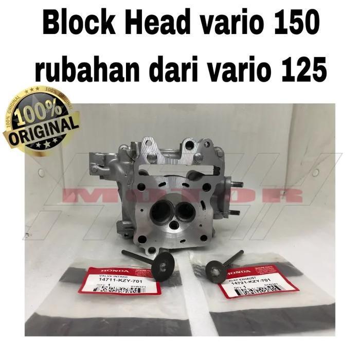 Blok Block Head Cylinder Head Plus klep in ex Honda Vario 150 Ori