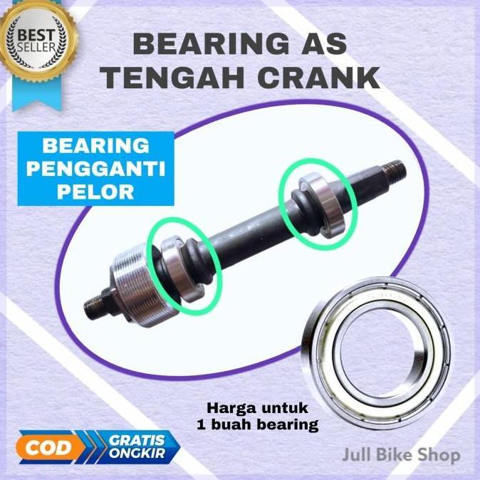 Promo 1 Buah Bearing as tengah pedal sepeda crank pengganti pelor / klahar / klaker 6903 zz engkol m