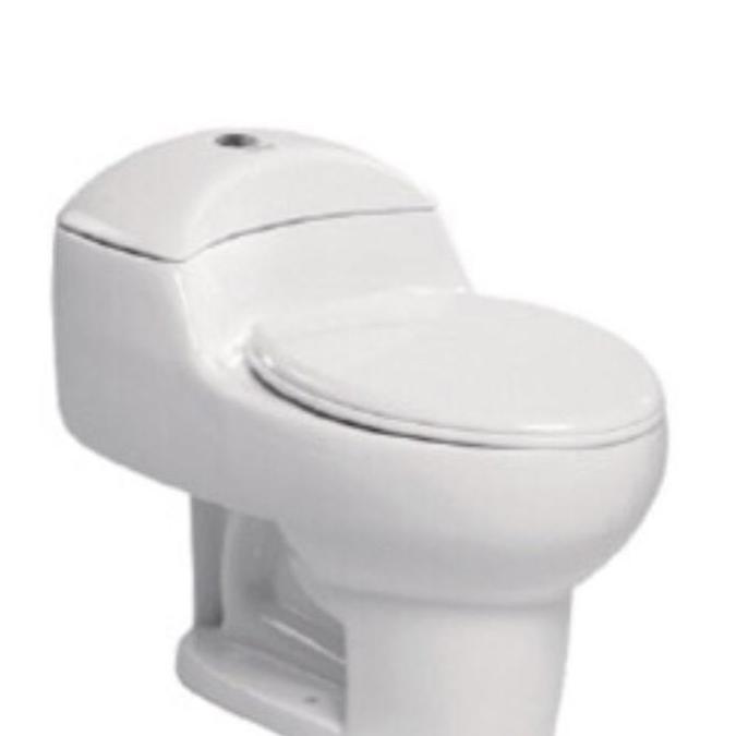 Promo Closet Duduk Volk 056 Putih Set Lengkap COD