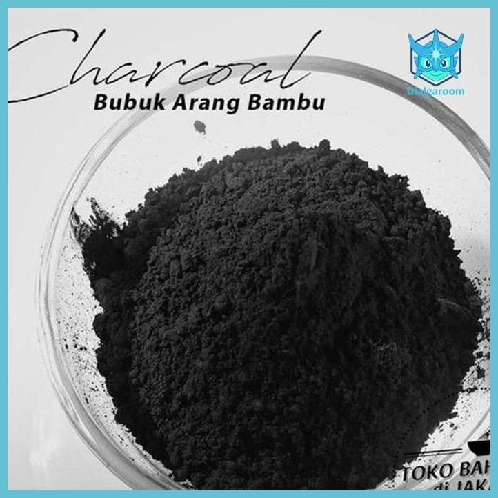 ( COKLAT ) PURE CHARCOAL POWDER - BUBUK ARANG HITAM 100GR BAMBOO CHARCOAL POWDER BAHAN KUE  COKLAT B