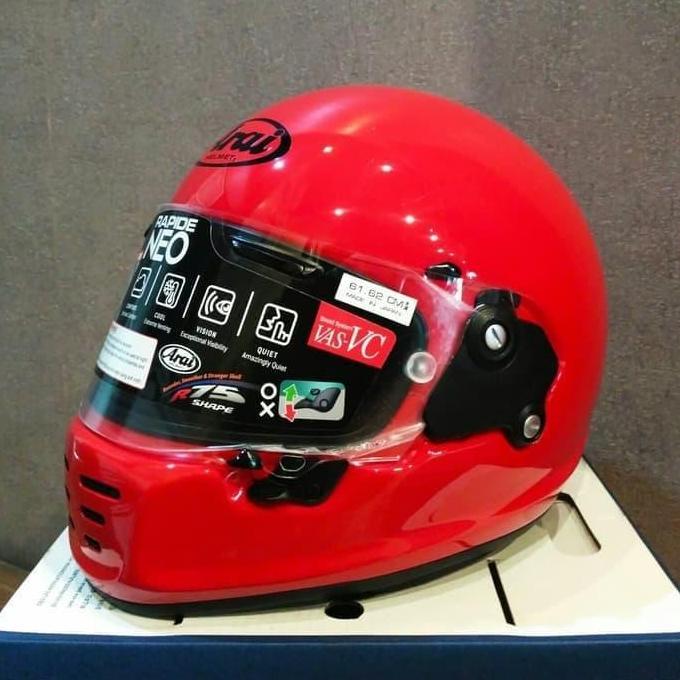 Arai Rapide Neo Red New | Helm Motor Full Face I Retro Vintage Classic