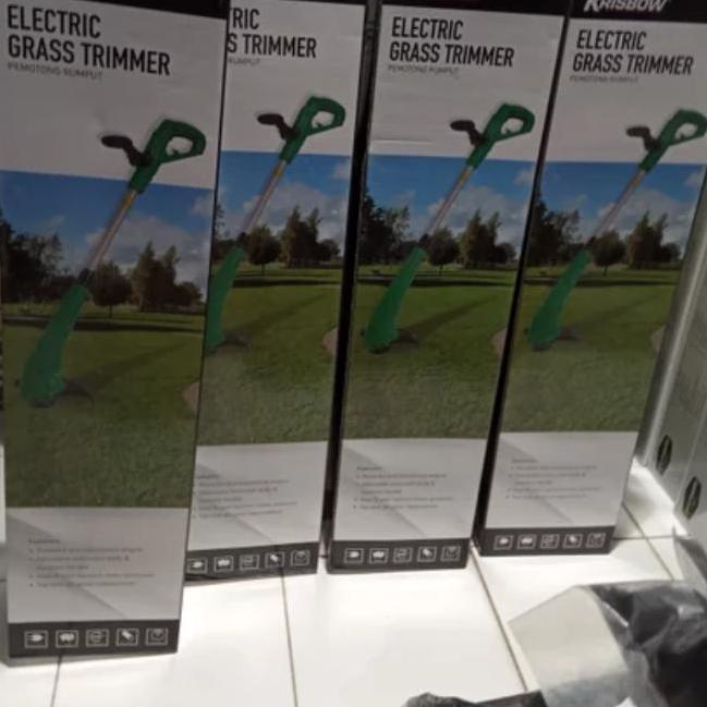 Krisbow Mesin Potong Rumput Electric Grass Trimmer