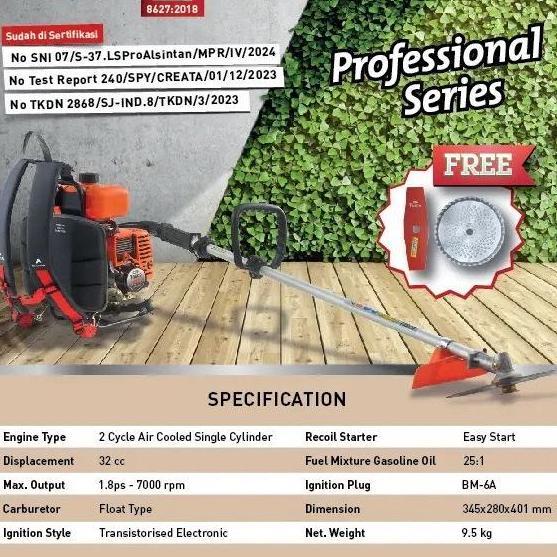 Mesin Potong Rumput Tasco 328 E