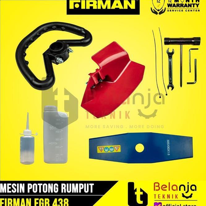 Firman Mesin Potong Rumput Gendong Fgb 438 Brush Cutter 4 Tak Fgb438