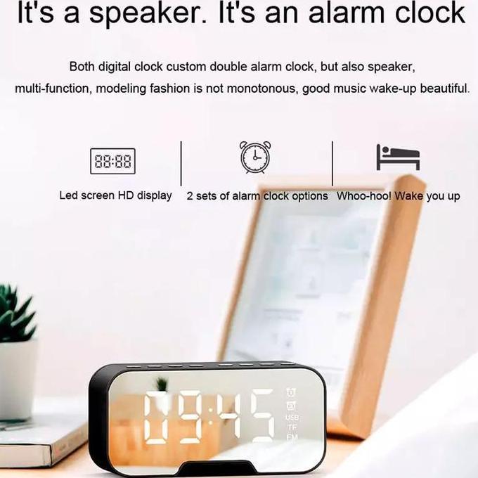 MSV_KLANGGEN - SPEAKER BLUETOOTH 5 MUSIC BOX JAM ALARM LED DISPLAY FM RADIO
