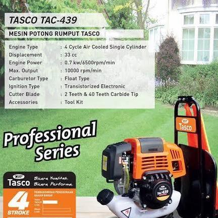 Tasco Mesin Potong Rumput Gendong 439 4Tak Meson Potong Rumput 4 Tak