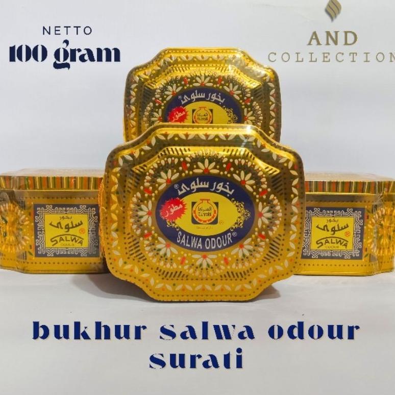 buhur salwa surati 100 gram original saudi dupa arab kaleng emas menyan arab