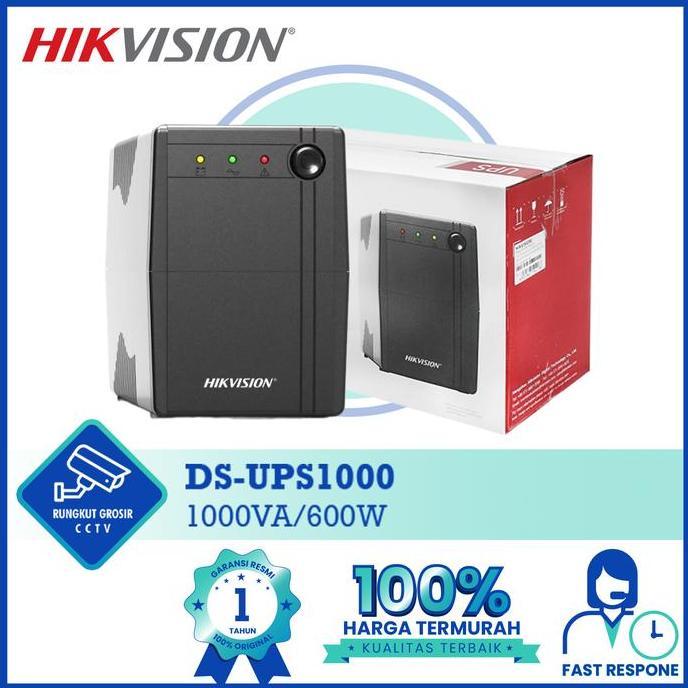 UPS HIKVISION DS-UPS1000 1000VA 600W POWER SUPPLY UPS CCTV