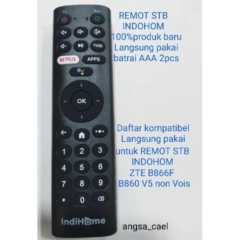 REMOT REMOT STB INDIHOME ZTE B866F B860 V5 Non Vois
