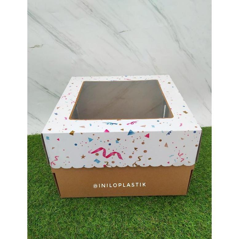 @5pcs dus tart party 28x28x20 / Box Kue 28 Cm / Dus Tart