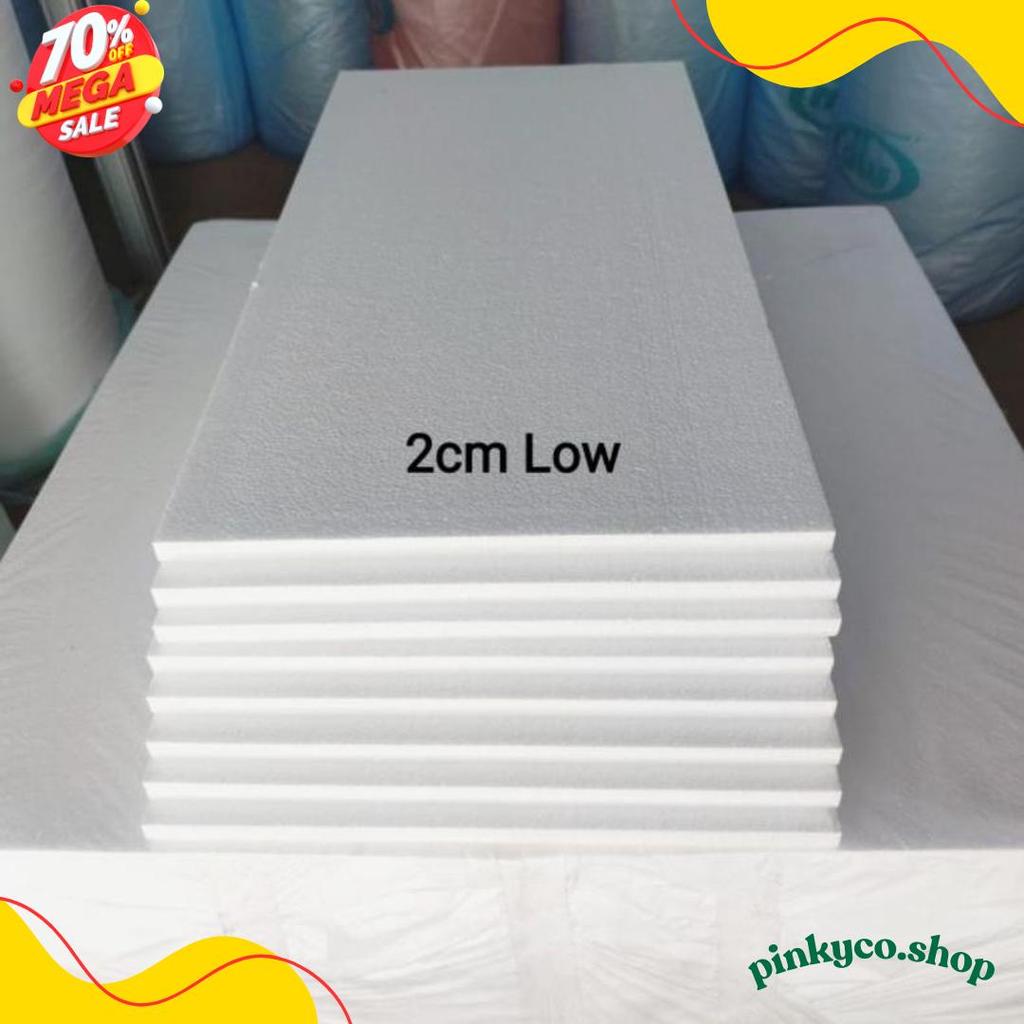 Diskon Kemerdekaan Lembaran Styrofoam Low 100502 Cm / Papan Sterofom Lembaran Foam Gabus Kotak