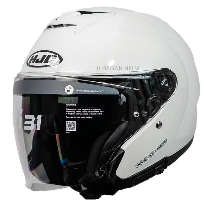 Hjc I31 White Glossy Half Face