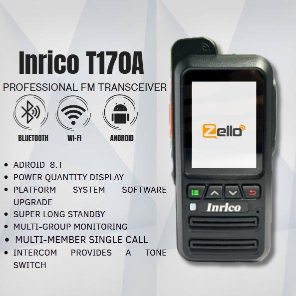 Inrico T170A Walkie Talkie POC Zello Android