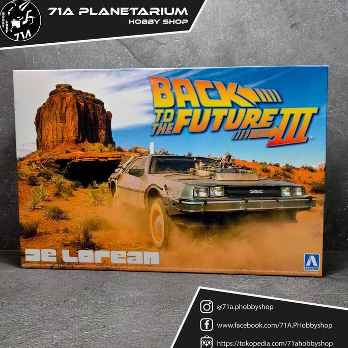 AOSHIMA 1/24 BACK TO THE FUTURE DE LOREAN from Part III & RAILROAD VER