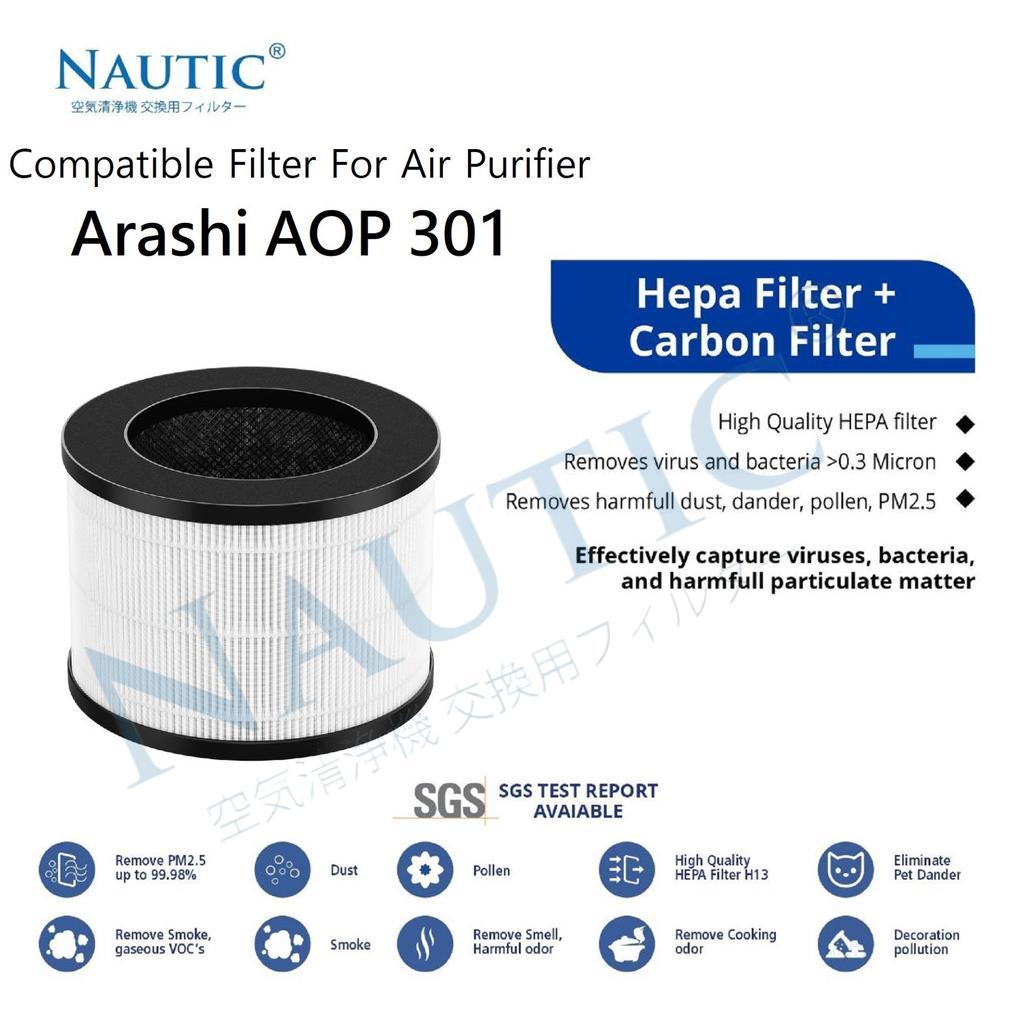 Filter Arashi AOP 301 Air Purifier Replacement HEPA+CARBON