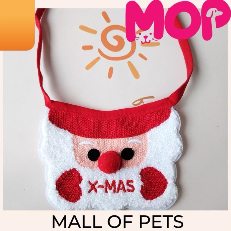 Syal Topi Natal Santa Anjing Kucing / Christmas Bib / Pet Scarf