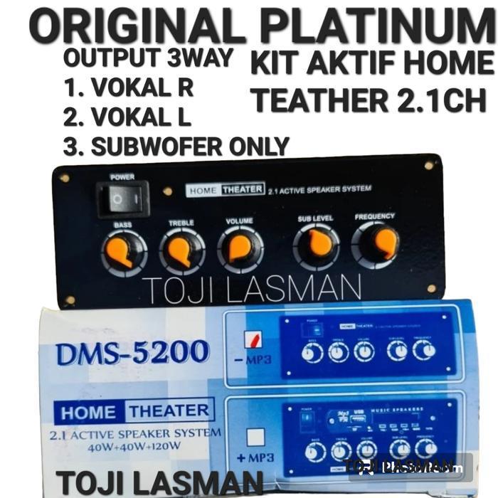* DMS 5200 TAMPA KIT MP3 ) speaker aktif 2.1ch 2.1 home theater simbada sound system dms 5200 aktive