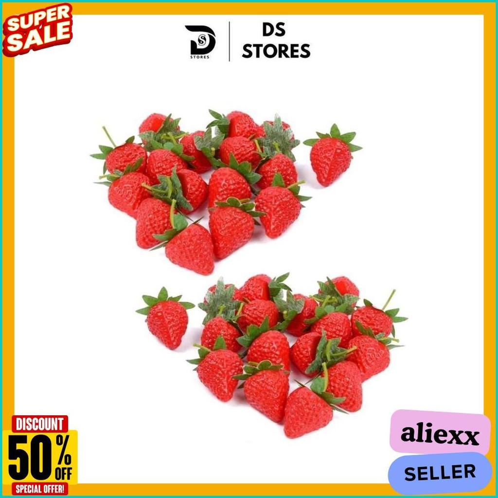 50% Off Strawberry Palsu / Strawberry Plastik / Strawberry Artificial Properti Foto Dekorasi Rumah U