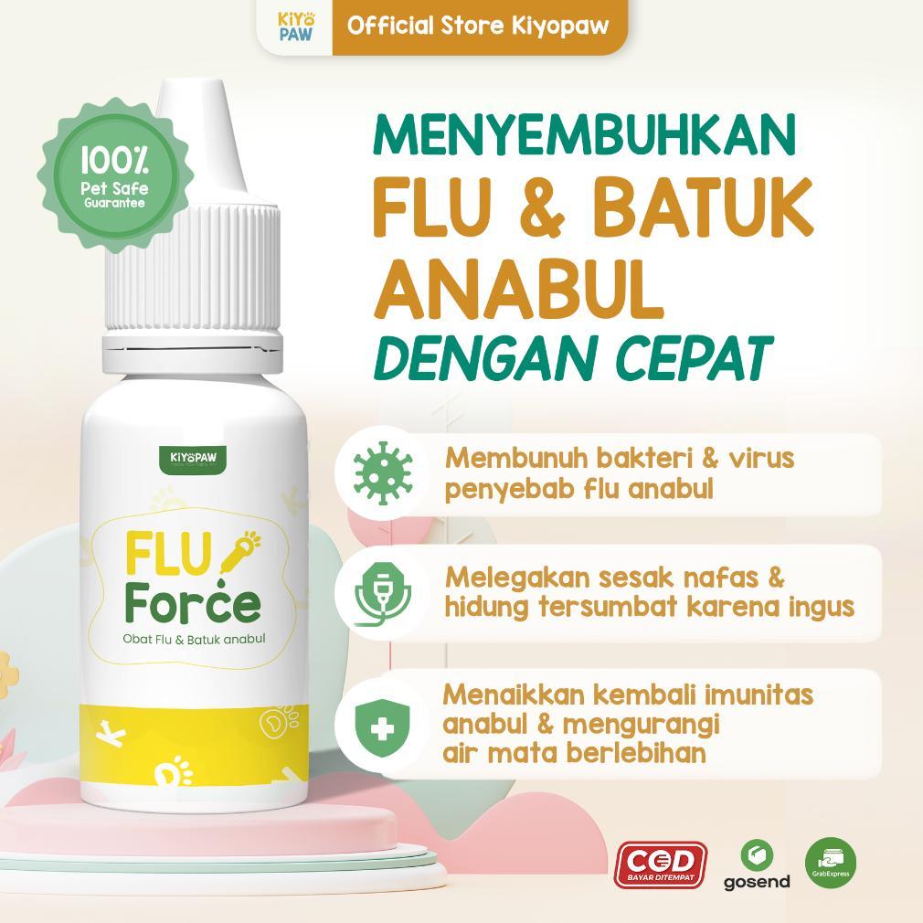 KIYOPAW Obat Flu Kucing Obat Flu Batuk Demam Pilek Kucing Ampuh FLU FORCE