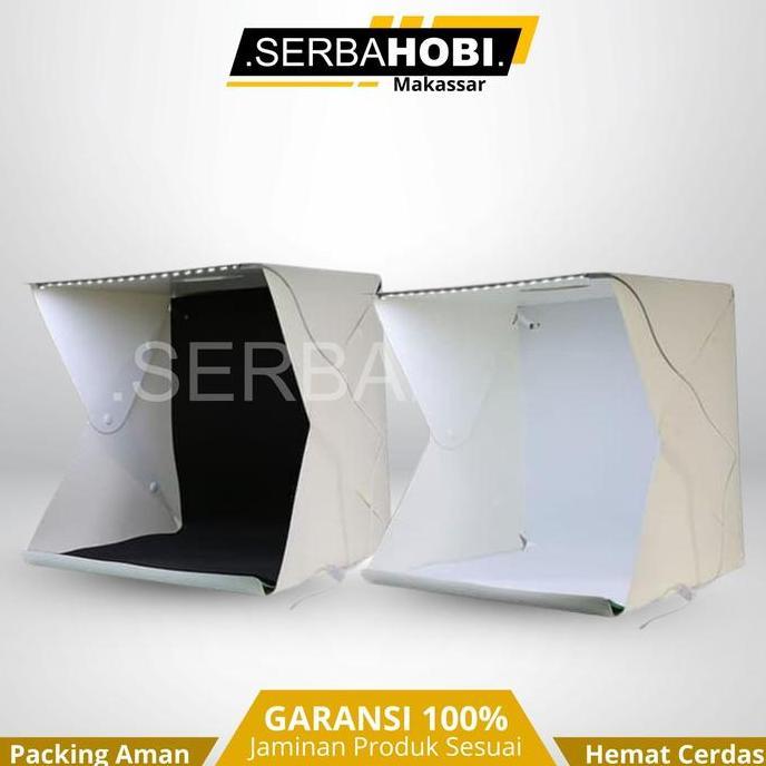 Mini Studio Foto Produk Ukuran Besar + Tas & Background Hitam Putih