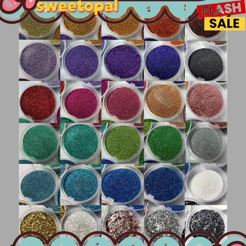 Baru 100G Glitter Bubuk Powder Gliter Serbuk Glitter Bahan Henna, Slime, Nail Art, Resin