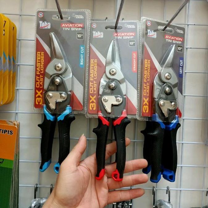 toho gunting baja ringan 10" cut aviation tin snip / gunting holo Toho / gunting toho