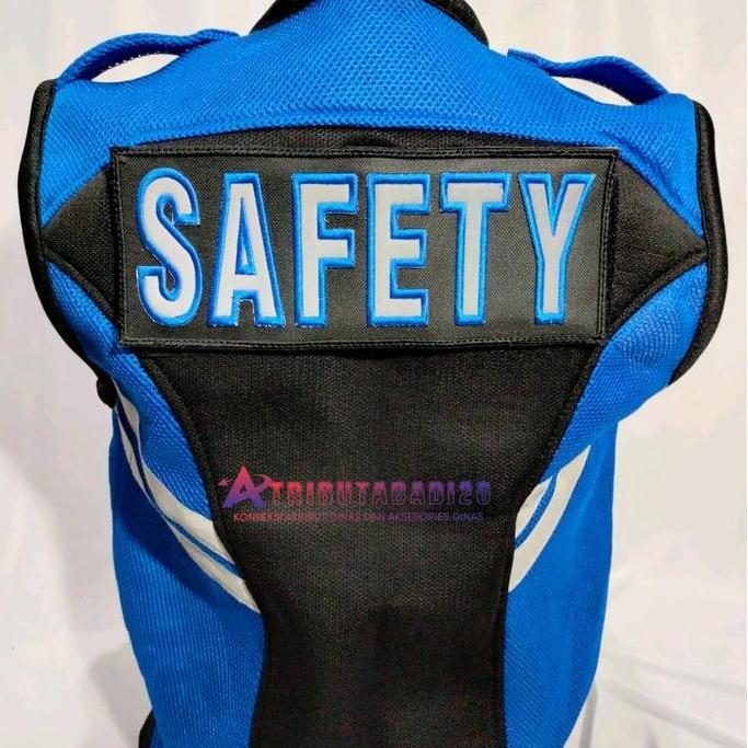 rompi safety jala tebal/rompi lapangan/rompi k3 Merah Promo Premium