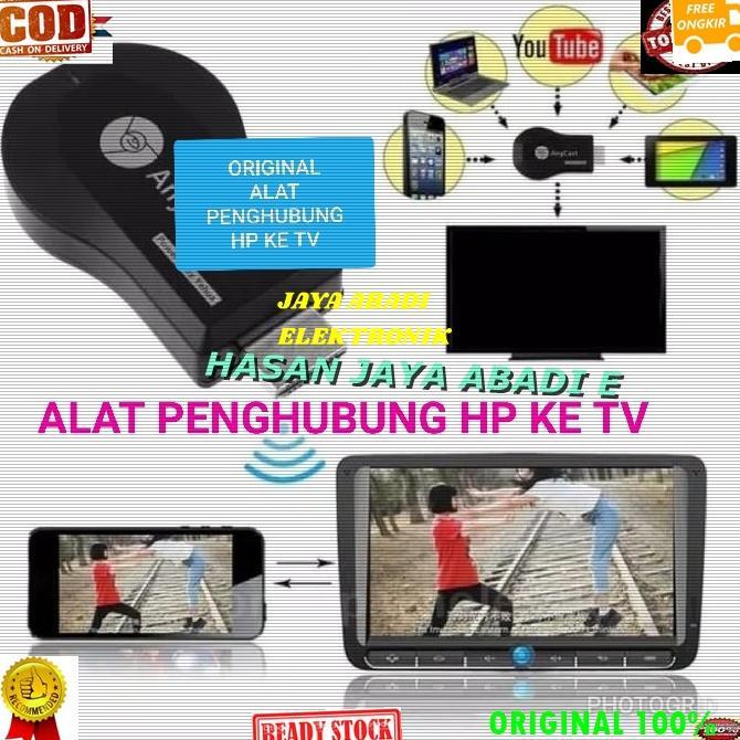 J100 ORIGINAL ANYCAST ALAT PENYAMBUNG HP KE TV HANDPHONE KE TELEVISI DONGLE HDMI MIRAE CAST PENGHUBU