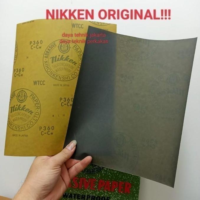 amplas nikken eceran #320 / amplas nikken waterproof Japan ORIGINAL nikken abrasive paper
