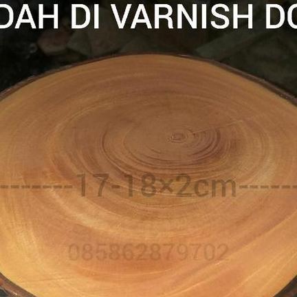 TATAKAN KAYU MAHONI BULAT/TATAKAN PIRING/TATAKAN GELAS KAYU