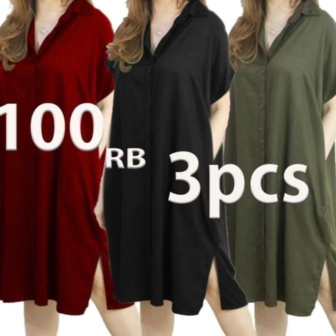 PROMO USAHA 1 PAKET ISI 3 DASTER LULA HOMEDRESS 100% Katun home dress