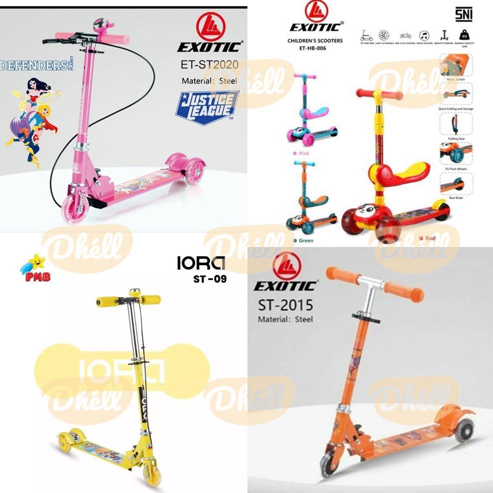 BARUU Exotic Iora Skuter Anak Roda 3 / Scooter Anak / Sekuter Anak Perempuan / Otopet Skuter Anak ST