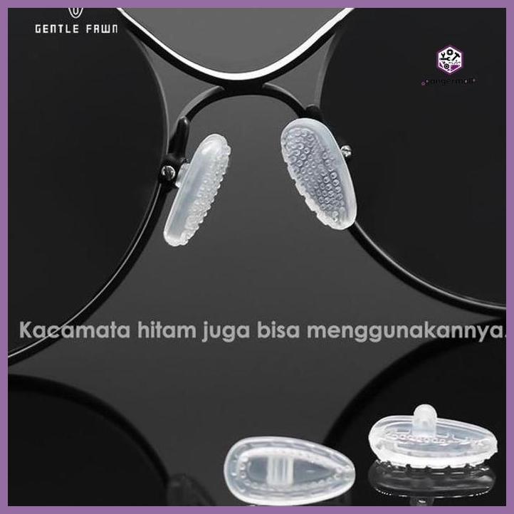 (GLASSES) NOSEPAD AIR BAG ANTI SLIP SILICONE NYAMAN DAN LEMBUT REPARASI KACAMATA PRIVASI AMAN