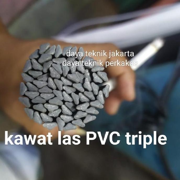 kawat las PVC triple 1/2kg / kawat PVC 5 ons triple / kawat las pvc promo