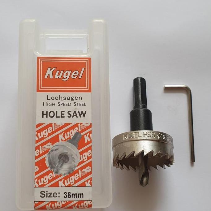 KUGEL Hole saw HSS 36 mm - Mata Bor Besi 36 mm Original HOLE SAW ASLI KUGEL