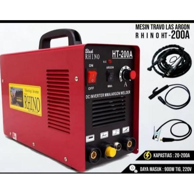 Mesin Las Rhino / Inverter Rhino Tig 200 Trafo Las Argon Tig200A 200 A
