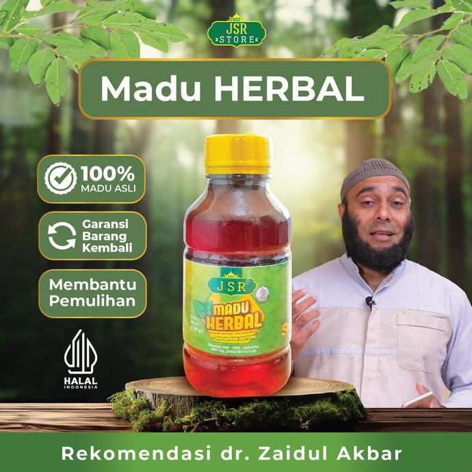 Oka_varini - Madu JSR Herbal Dr. Zaidul Akbar 76g - Madu Kesehatan Herbal Asli