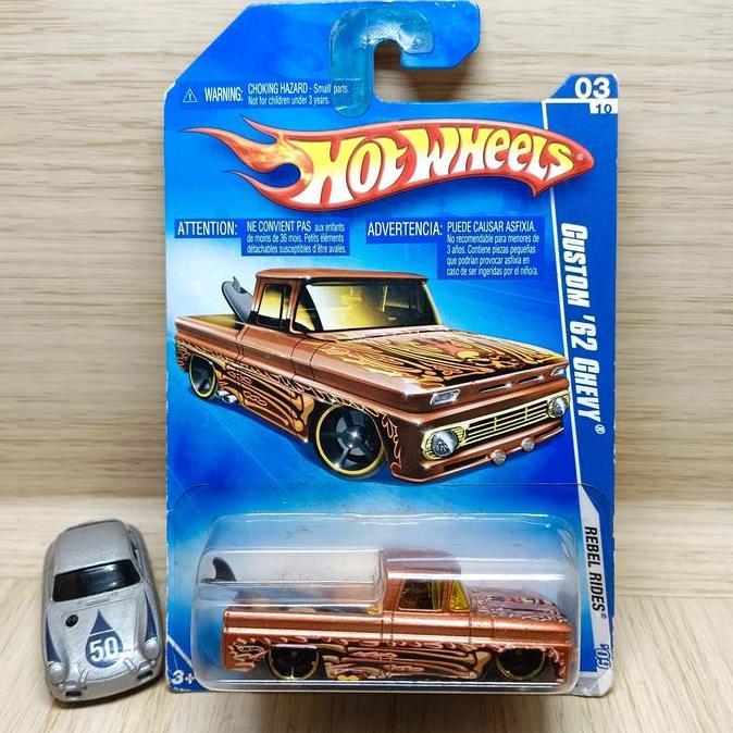 hot wheels custom 62 chevy pickup coklat